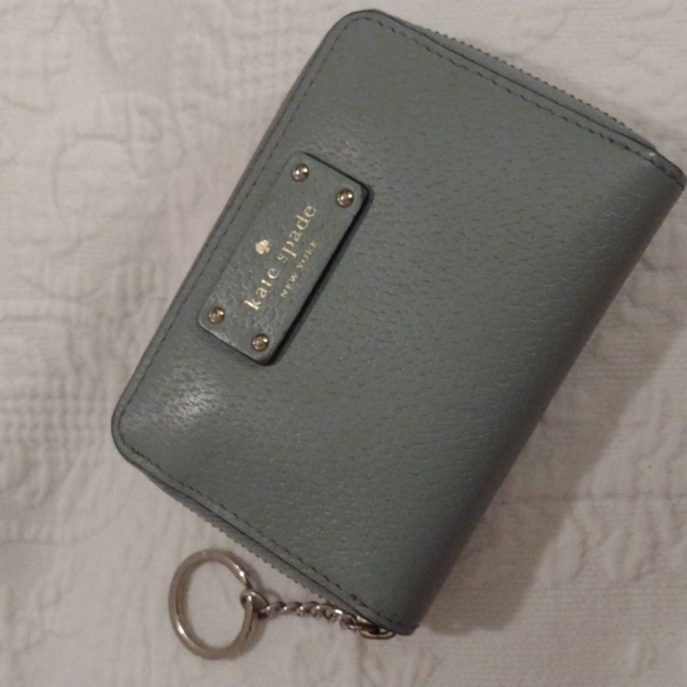 Kate Spade Pre-owned light blue New York Keychain wallet